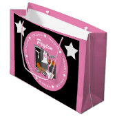 Basketball Locker Room Custom Player Name Number Groot Cadeauzakje (Voorkant Gekanteld)