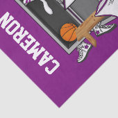Basketball Locker Room Custom Player Name Number Tissuepapier (Detail)