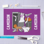 Basketball Locker Room Custom Player Name Number Tissuepapier (Craft)