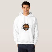 Basketball Logo, Basketball Custom Name Hoodie (Voorkant volledig)