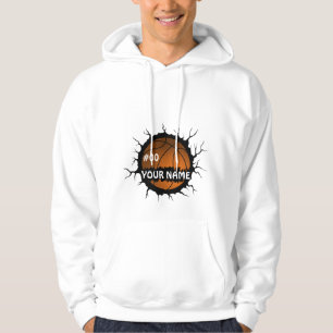Basketball Logo, Basketball Custom Name Hoodie
