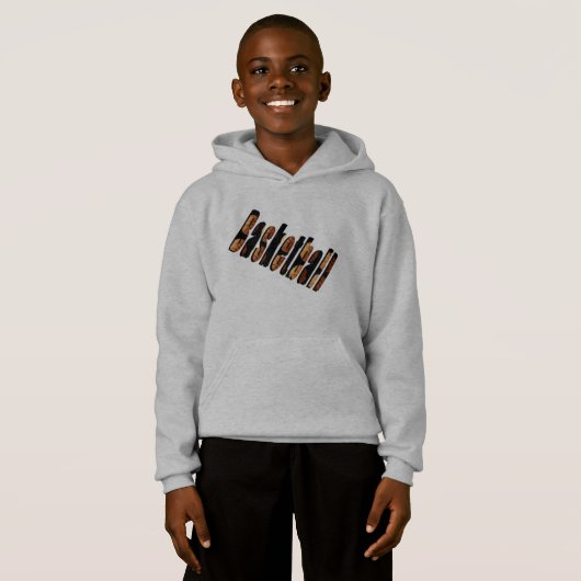 Basketball-Logo gemaakt van Basketballen, (Voorkant volledig)