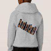 Basketball-Logo gemaakt van Basketballen, (Achterkant)