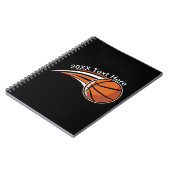 Basketball Logo gepersonaliseerd Notitieboek (Linkerzijde)
