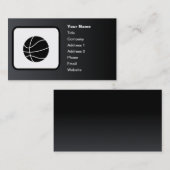 Basketball Logo  zwart Visitekaartje (Voorkant / Achterkant)