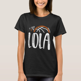 Basketball LOLA Distress Ball Hearts T-shirt