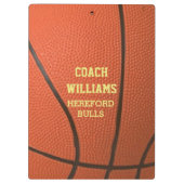 Basketball Look Personalized Klembord (Achterkant)