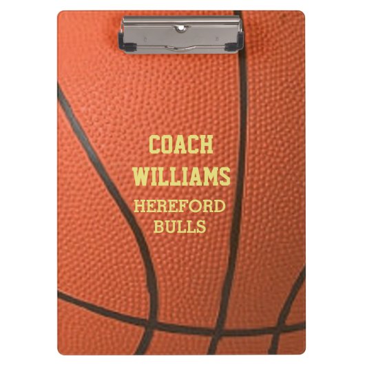 Basketball Look Personalized Klembord (Voorkant)