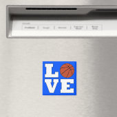 Basketball LOVE Aangepaste kleuren Basketball-vrie Magneet (Insitu (Vaatwasser))