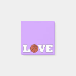Basketball LOVE Basketball Coach Desktop Notitiebl Post-it® Notes