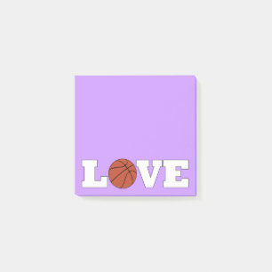 Basketball LOVE Basketball Coach Desktop Notitiebl Post-it® Notes
