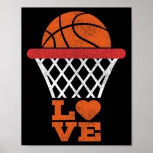 Basketball Love Basketball Lover Girl Boy Basketba Poster