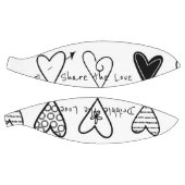 Basketball Love Black Hearts Deel de liefde Basketbal (Panelen)