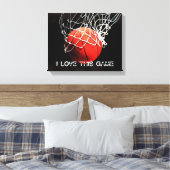 Basketball Love Canvas Afdruk (Insitu (Slaapkamer))