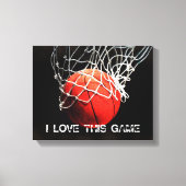 Basketball Love Canvas Afdruk (Voorkant)