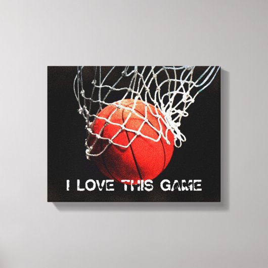 Basketball Love Canvas Afdruk (Voorkant)