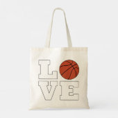 Basketball LOVE Cute Basketball Player Tote Bag (Achterkant)