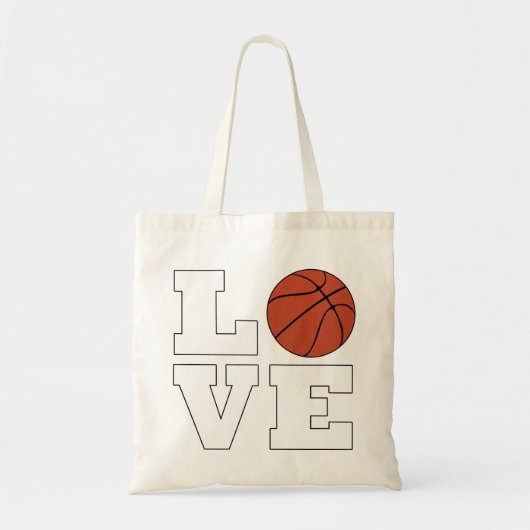 Basketball LOVE Cute Basketball Player Tote Bag (Voorkant)