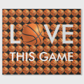 Basketball Love Game Cadeaupapier (Vlak)