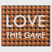Basketball Love Game Cadeaupapier (Vlak)