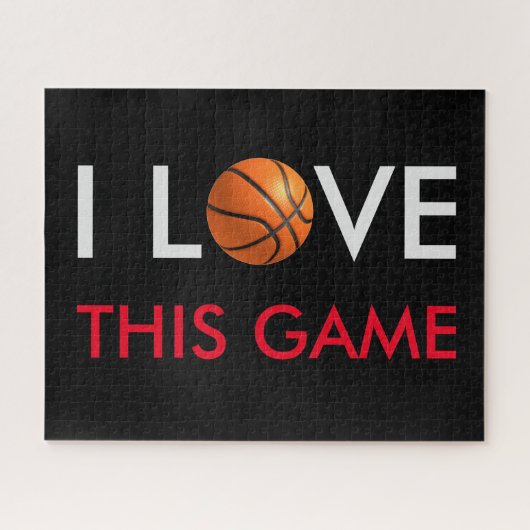 Basketball Love Game Legpuzzel (Horizontaal)