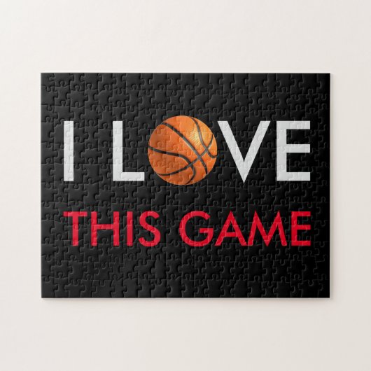 Basketball Love Game Legpuzzel (Horizontaal)