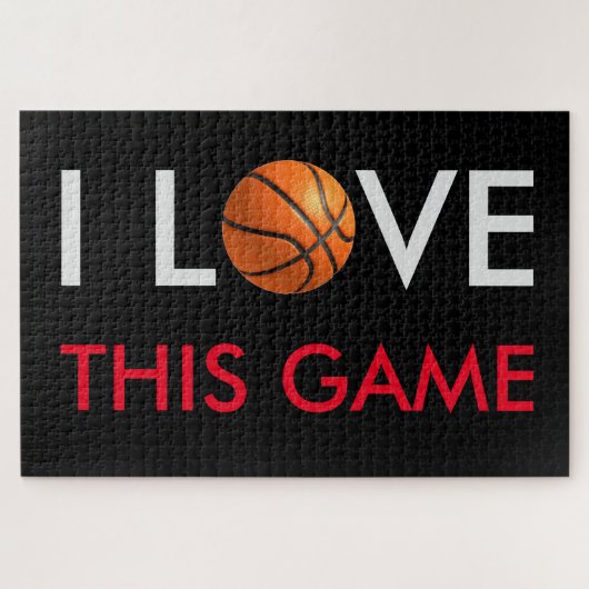 Basketball Love Game Legpuzzel (Horizontaal)