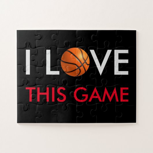 Basketball Love Game Legpuzzel (Horizontaal)