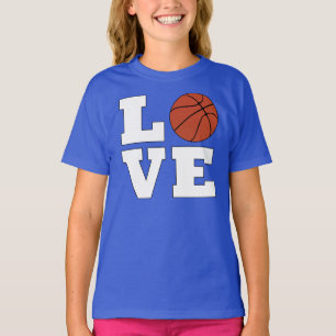Basketball LOVE Girls Basketball Player Jersey T-shirt