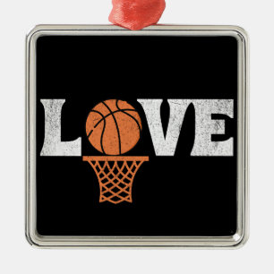 Basketball Love Metalen Ornament