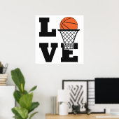 Basketball Love Poster (Thuiskantoor)
