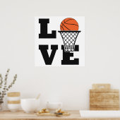 Basketball Love Poster (Keuken)