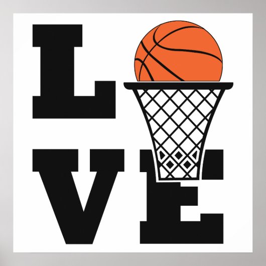 Basketball Love Poster (Voorkant)