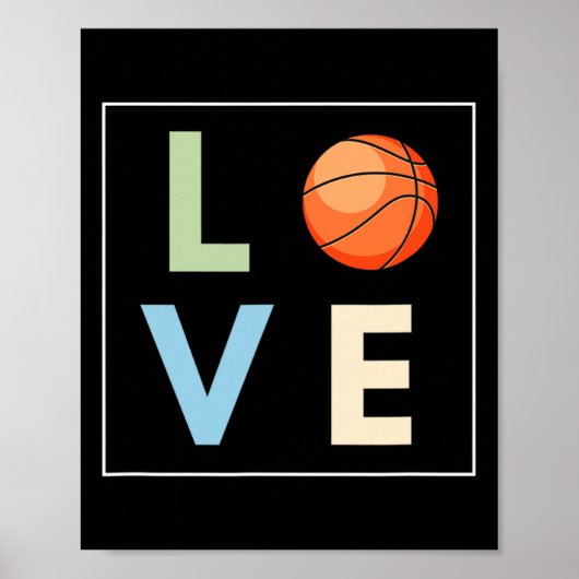 Basketball Love Poster (Voorkant)