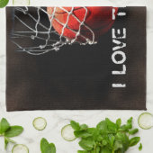 Basketball Love Theedoek (Gevouwen)