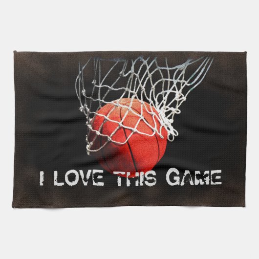 Basketball Love Theedoek (Horizontaal)
