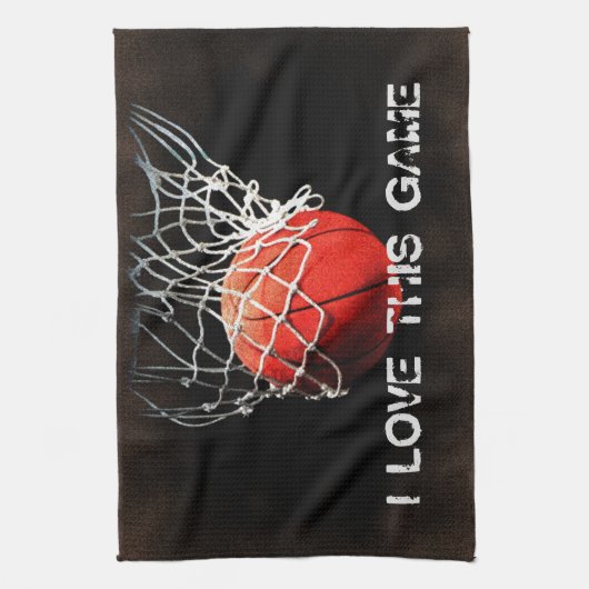 Basketball Love Theedoek (Verticaal)