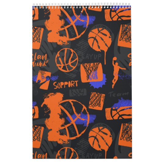 Basketball Lover Patroon Kalender (Hoes)
