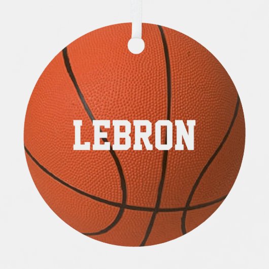 Basketball Lover Persoonlijk Ornament (Voorkant)