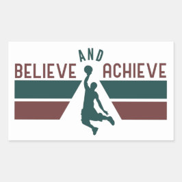 Basketball Lover Player Basketball Fan Giften Rechthoekige Sticker