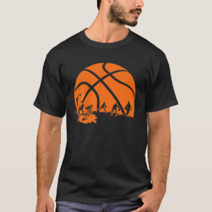 Basketball Lovers Spelers Grote Mannen Vrouwen T-shirt
