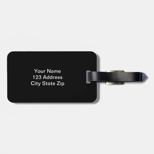 Basketball lugguge label met naam of monogram bagagelabel (Achterkant horizontaal)