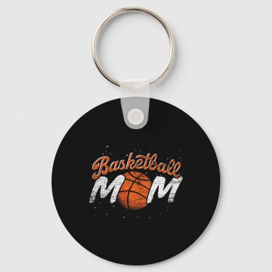 Basketball Ma Basketball Player Moederdag Baske Sleutelhanger (Voorkant)