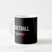 Basketball Ma Cute Basketball Mam voor vrouwen Koffiemok (Voorkant links)