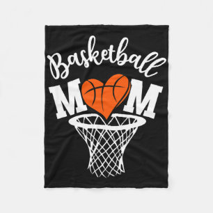 Basketball Ma Cute Novelty Distress Women Mothe Fleece Deken
