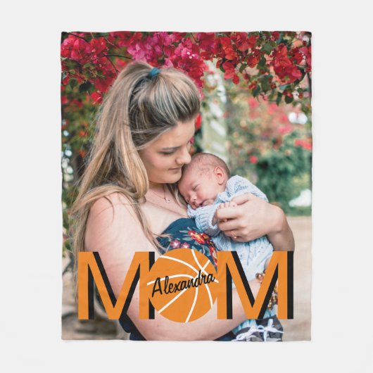Basketball Ma Foto Fleece Blanket (Voorkant)