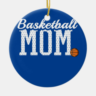 Basketball Ma Funny Sportspeler Moeder voor Basket Keramisch Ornament