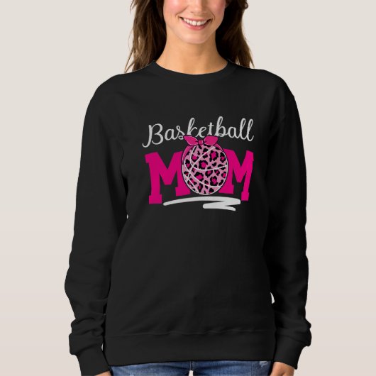 Basketball Ma Leopard Game Day Moederdag Trui (Voorkant)