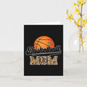 Basketball Ma Leopard Senior 2023 Afstuderen Moth Kaart (Gele Bloem)