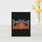 Basketball Ma Leopard Senior 2023 Afstuderen Moth Kaart (Gele Bloem)
